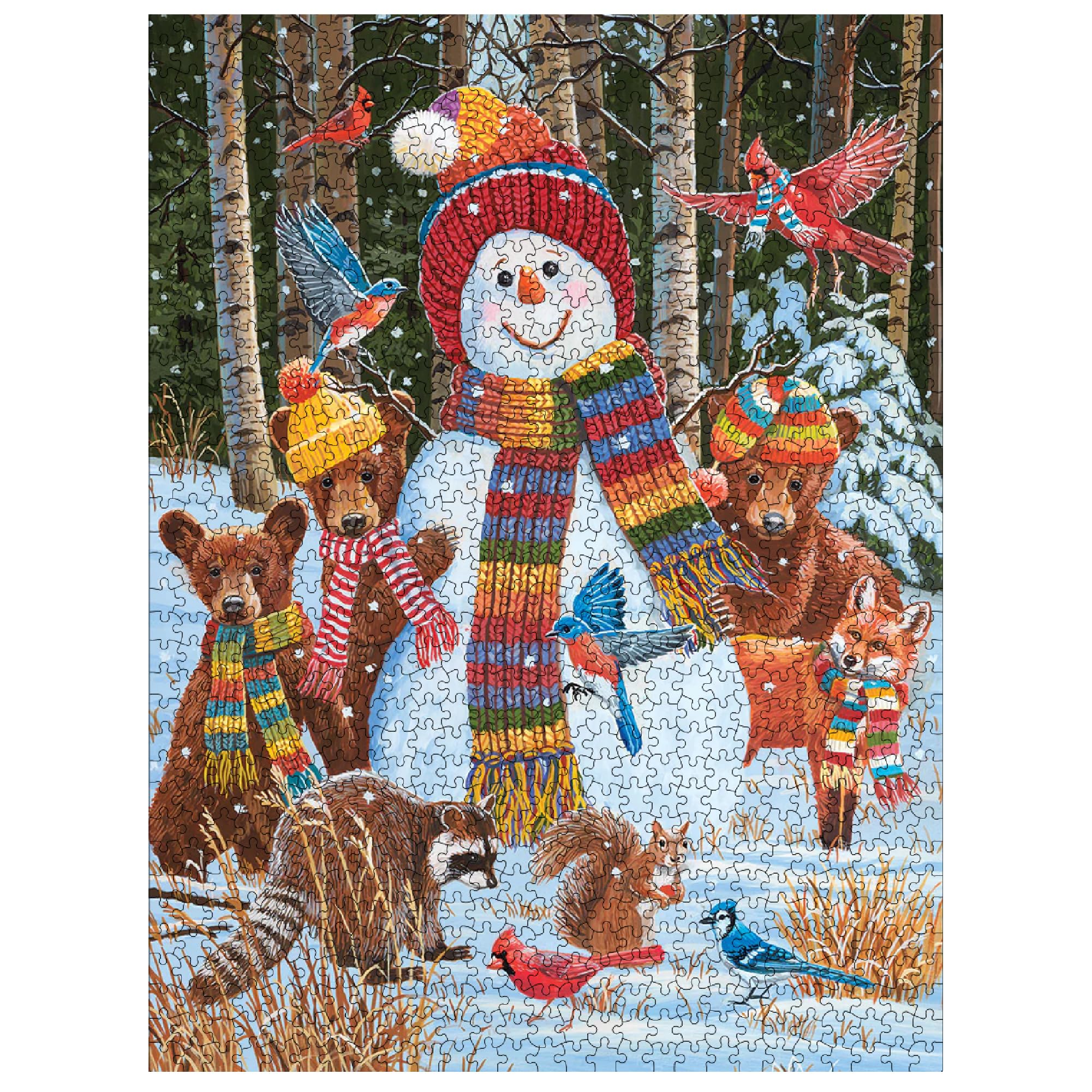 Amazon.com: White Mountain 500 Piece Jigsaw Puzzle Winter